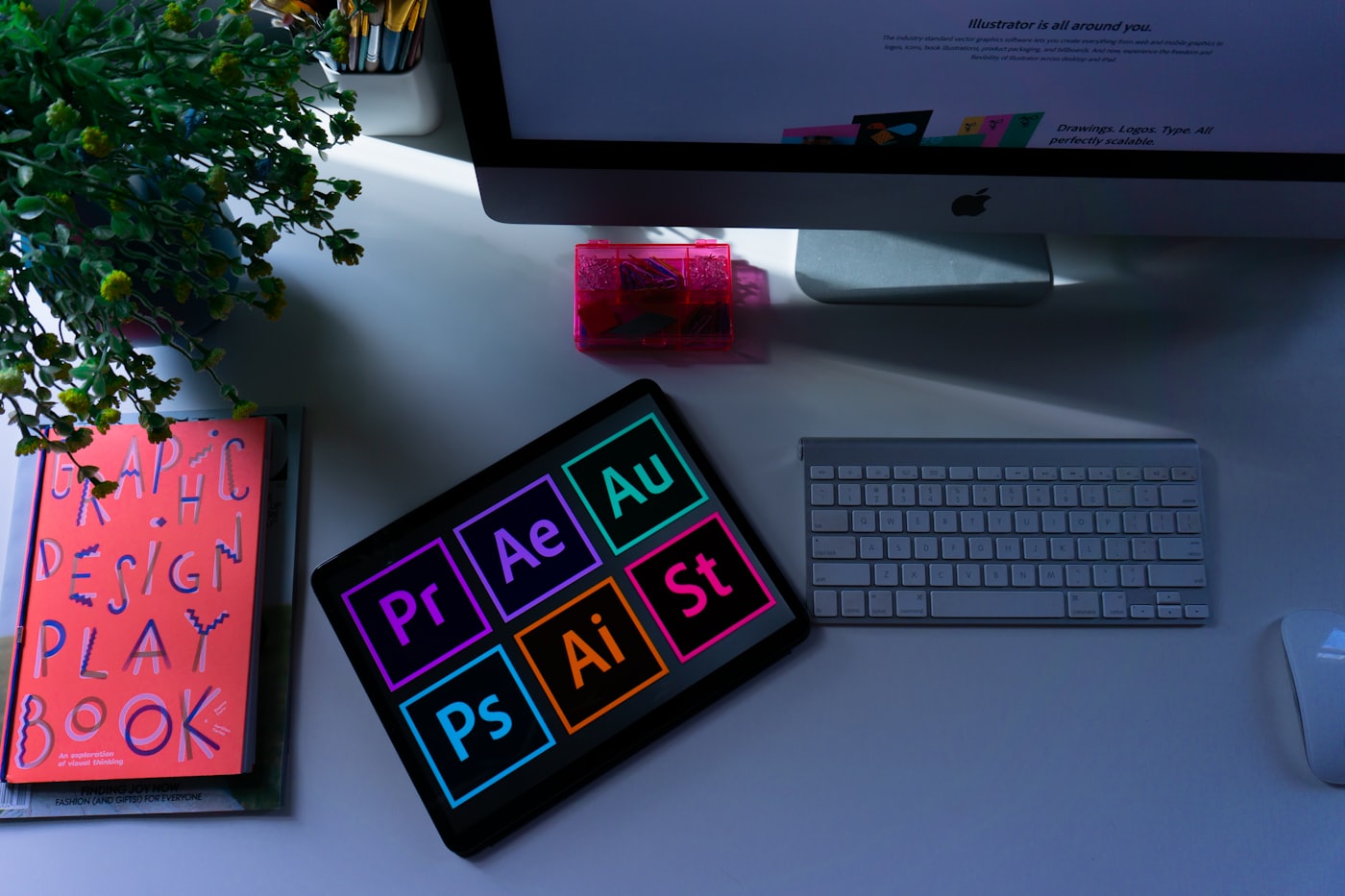 Graphic design work, one year of visual production