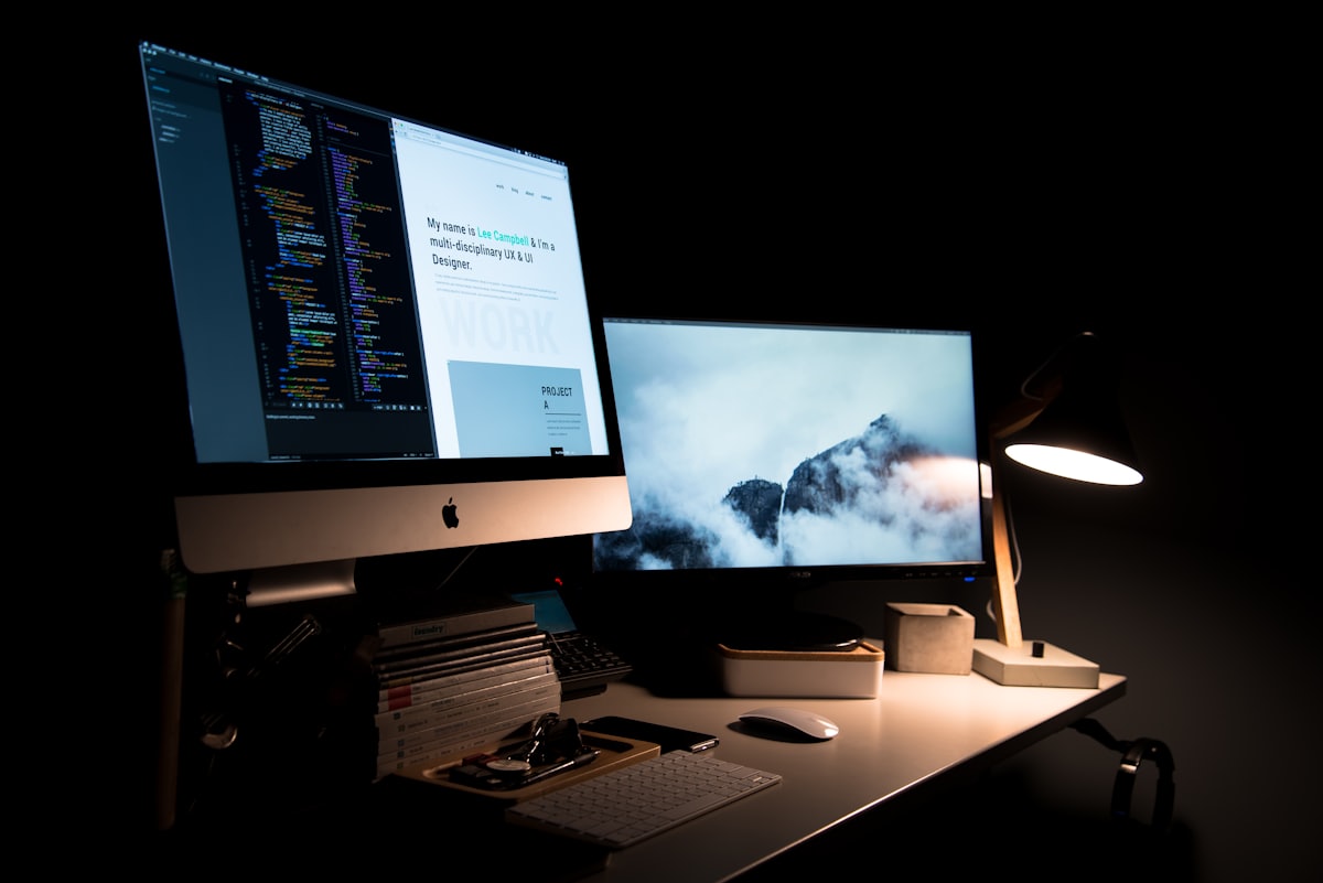 Website frontend in the browser